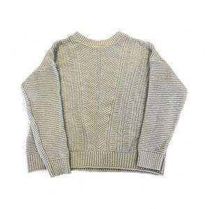 Sonoma Women's Ribbed Knit Crewneck Sweater - Light Green